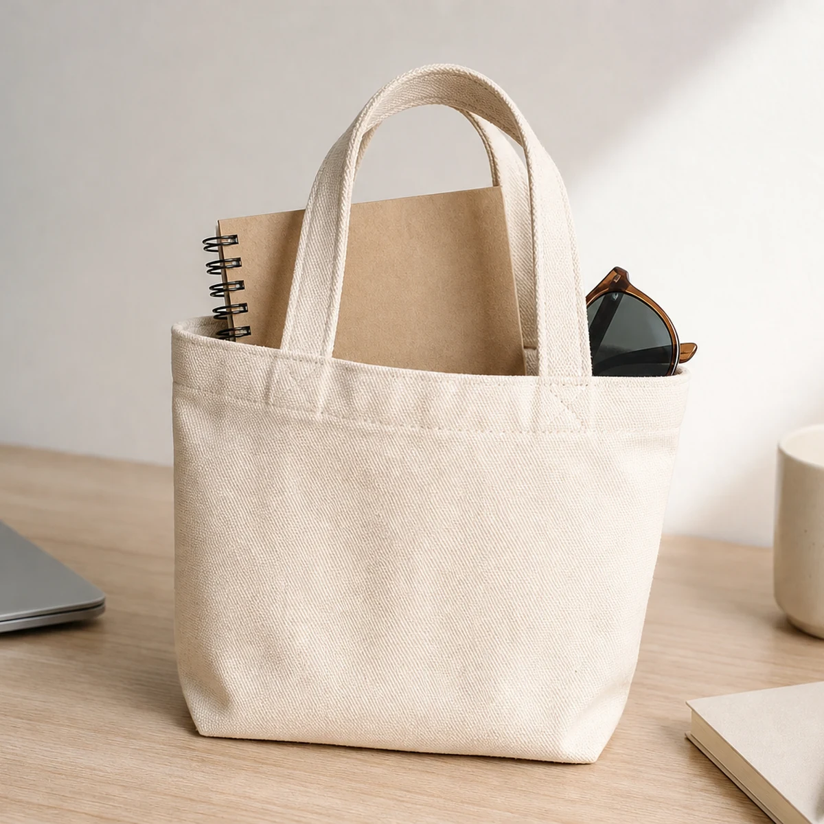 Elle Small Canvas Tote Bag